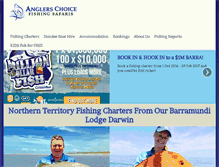Tablet Screenshot of anglerschoice.com.au