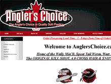 Tablet Screenshot of anglerschoice.ca